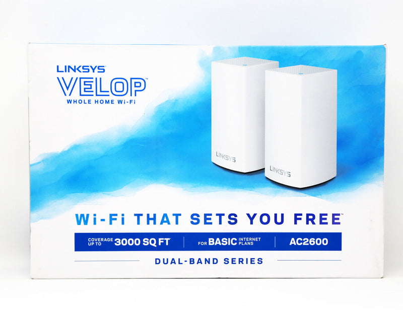 Linksys Velop - Whole Home Wi-Fi Intelligent Mesh System  Dual-Band AC-2600 Model WHW0102